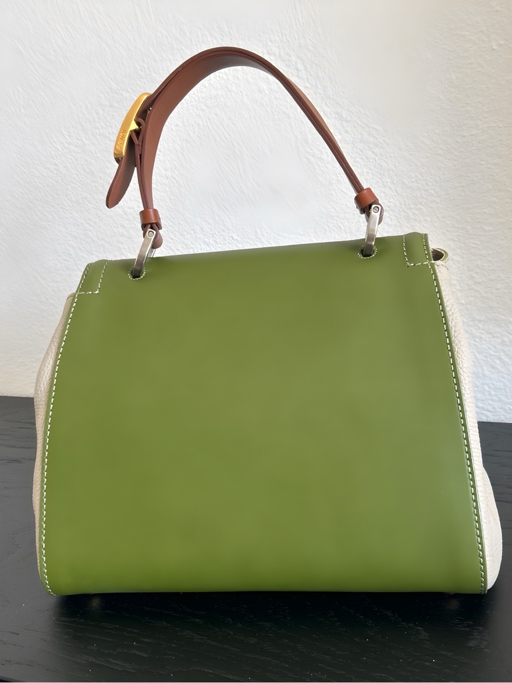 Fendi Silvana multicolor 2 way bag in Leather. - Picture 7 of 14